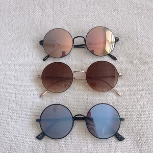 Round sunglasses Quay Zara H&M‎